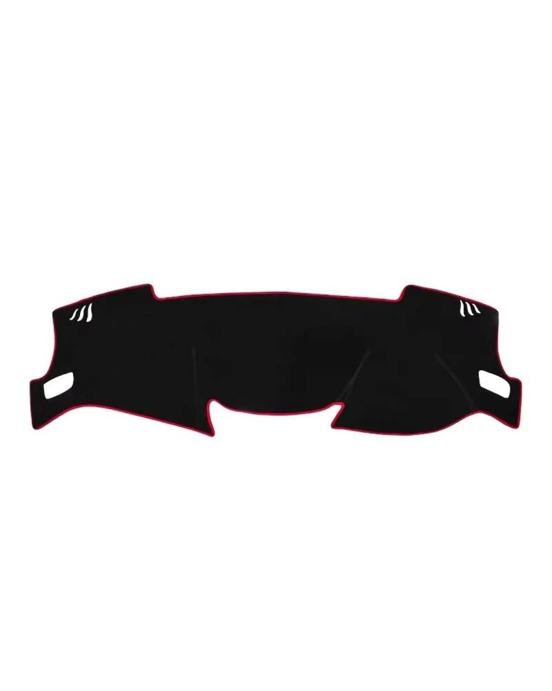 Auto Armaturenbrett Abdeckung Für Qashqai Für J11 2014 2015 2016 2017 2018 2019 2020 Auto Dashboard Abdeckung Dash Matte Sonnenschutz Nicht-Slip Pad Zubehör Armaturenbrett Matte(A RHD Red Side) von SHUGWA