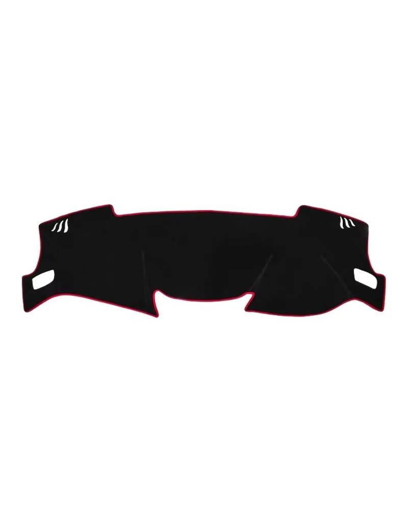 Auto Armaturenbrett Abdeckung Für Qashqai Für J11 2014 2015 2016 2017 2018 2019 2020 Instrument Schreibtisch Sonnenschutz Matte Pad Zubehör Auto Dashboard Abdeckung Armaturenbrett Matte(A RHD Red Side von SHUGWA