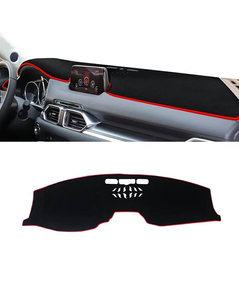 Auto Armaturenbrett Abdeckung Für Qashqai J10 2008 2009 2010 2011 2012 2013 Auto Dashboard Abdeckung Instrument Panel Vermeiden Matte Innen Zubehör Armaturenbrett Matte(A LHD Red Side) von SHUGWA