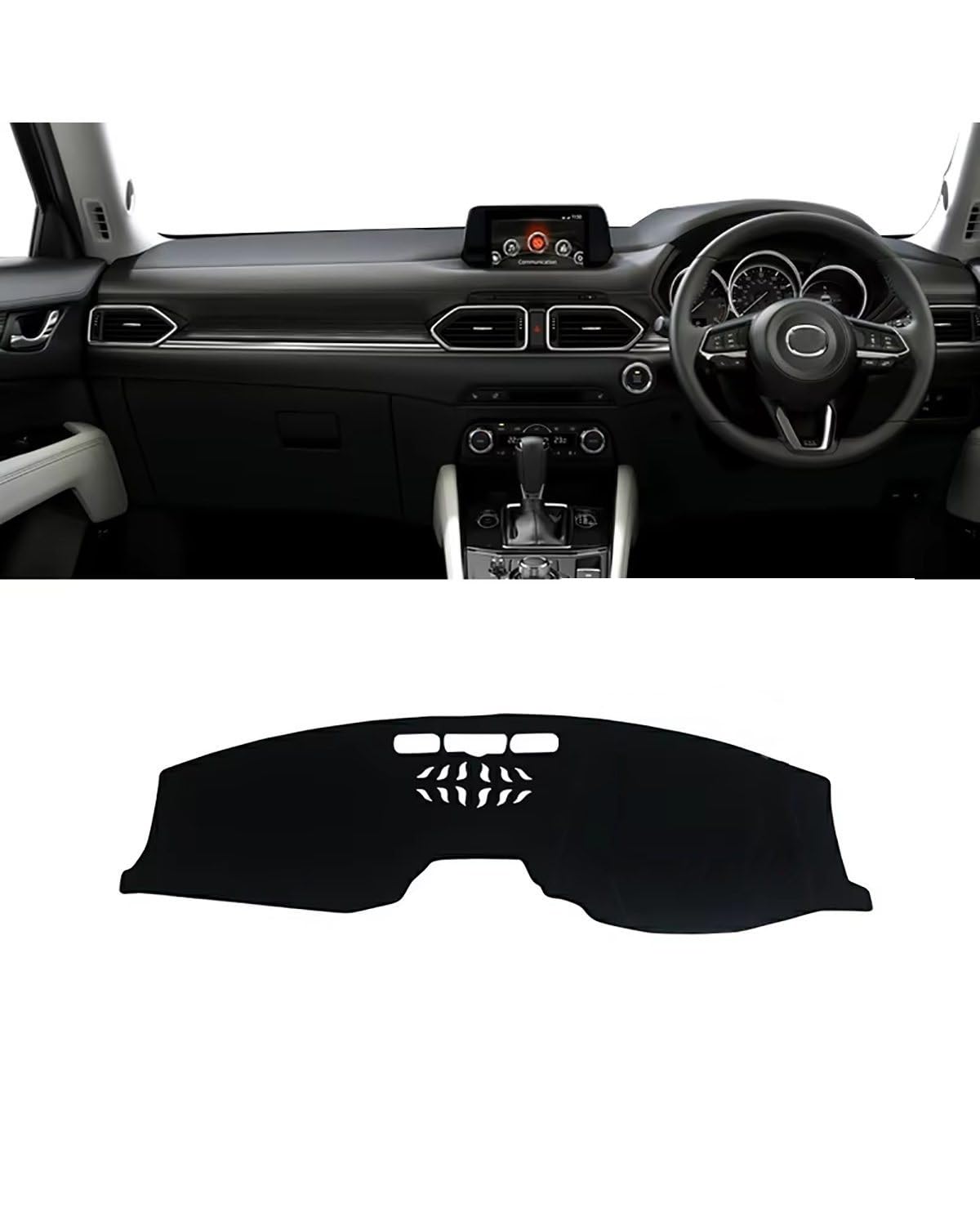 Auto Armaturenbrett Abdeckung Für Qashqai J10 2008 2009 2010 2011 2012 2013 Auto Dashboard Abdeckung Instrument Panel Vermeiden Matte Innen Zubehör Armaturenbrett Matte(A RHD Black Side) von SHUGWA