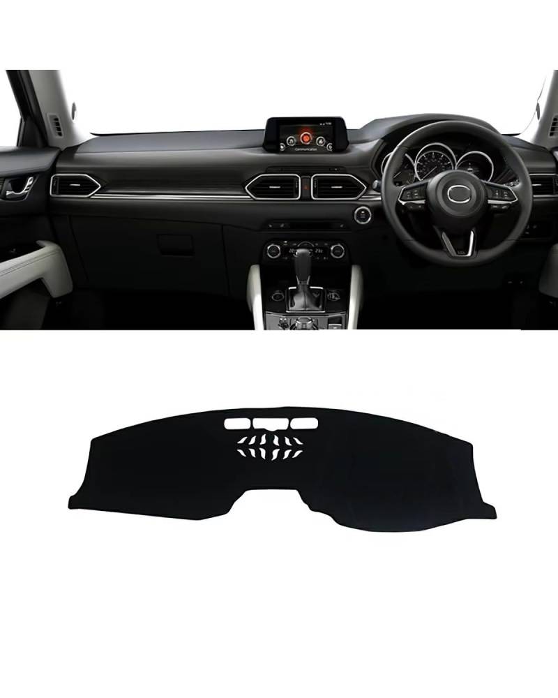 Auto Armaturenbrett Abdeckung Für Qashqai J10 2008 2009 2010 2011 2012 2013 Auto Dashboard Abdeckung Instrument Panel Vermeiden Matte Innen Zubehör Armaturenbrett Matte(A RHD Black Side) von SHUGWA