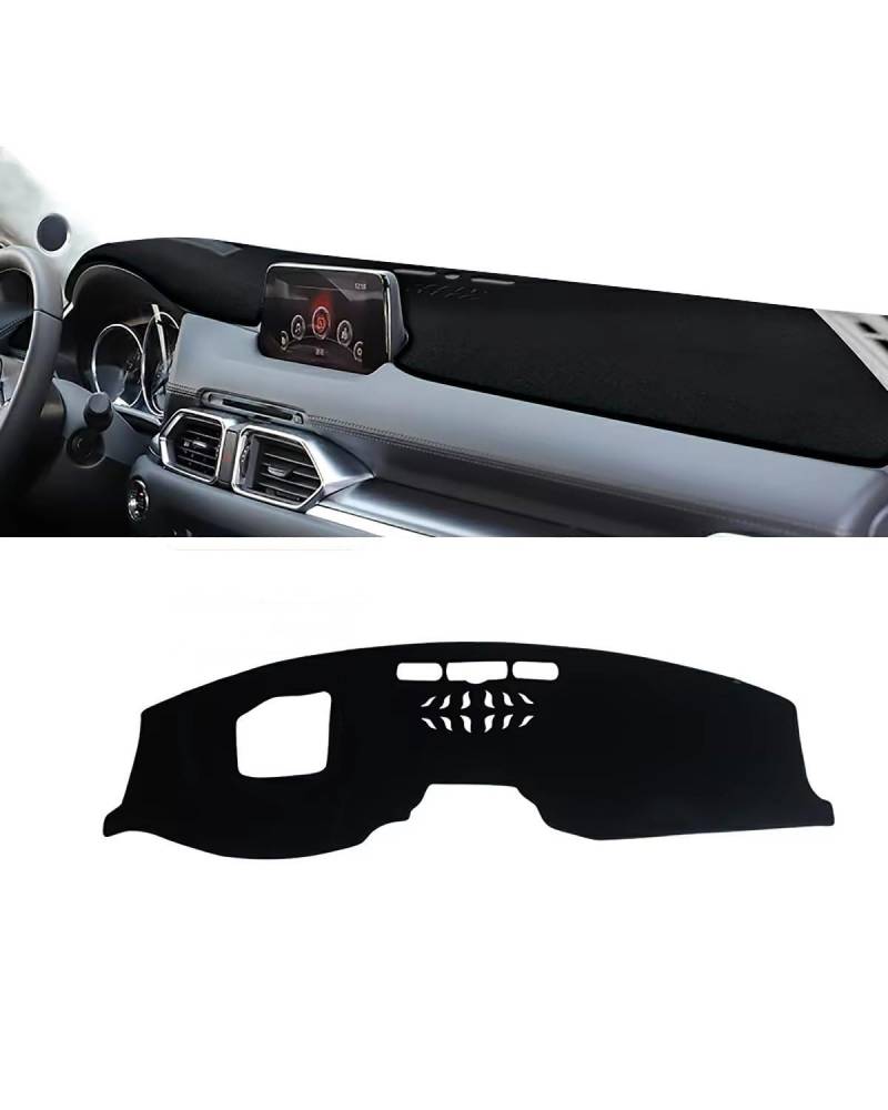 Auto Armaturenbrett Abdeckung Für Qashqai J10 2008 2009 2010 2011 2012 2013 Auto Dashboard Abdeckung Instrument Panel Vermeiden Matte Innen Zubehör Armaturenbrett Matte(A with HUD Black) von SHUGWA
