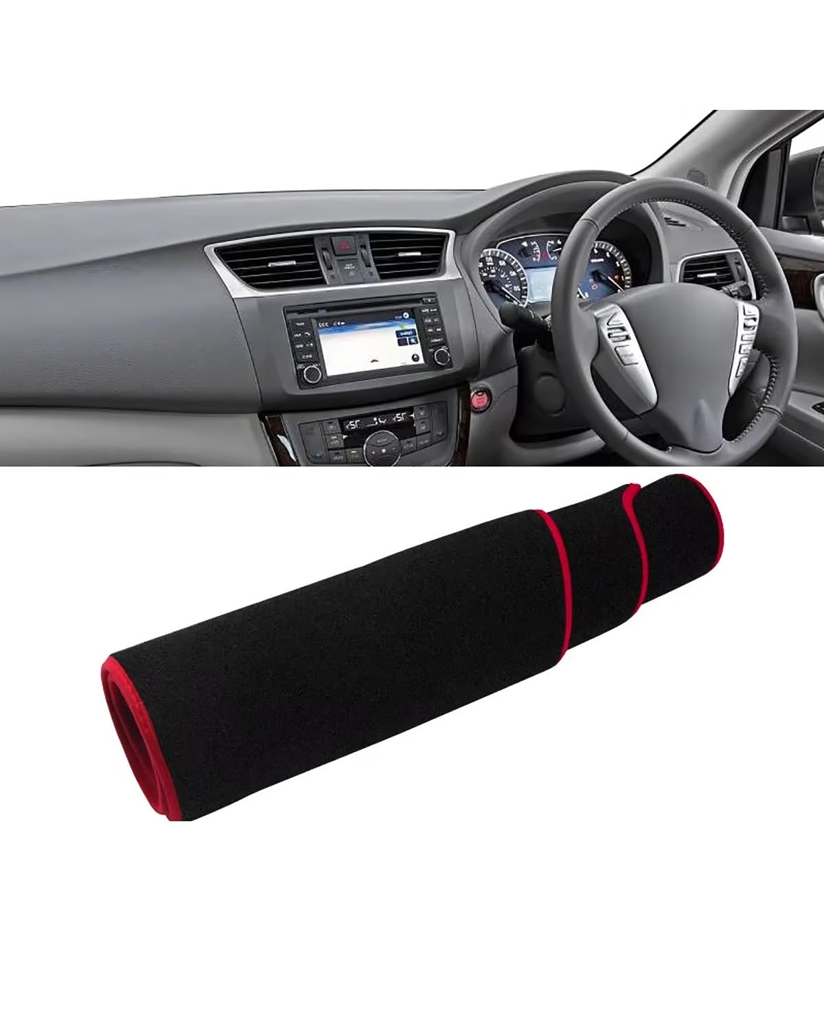 Auto Armaturenbrett Abdeckung Für Sentra Für B17 Für Sylphy 2013 2014 2015 2016 2017 2018 2019 Auto Dashboard Abdeckung Dash Matte Sonnenschutz Nicht-slip Pad Zubehör Armaturenbrett Matte(RHD Red Side Auto Armaturenbrett Abdeckung Für Sentra Für B17 Für Sylphy 2013 2014 2015 2016 2017 2018 2019 Auto Dashboard Abdeckung Dash Matte Sonnenschutz Nicht-slip Pad Zubehör Armaturenbrett Matte(RHD Red Side von SHUGWA