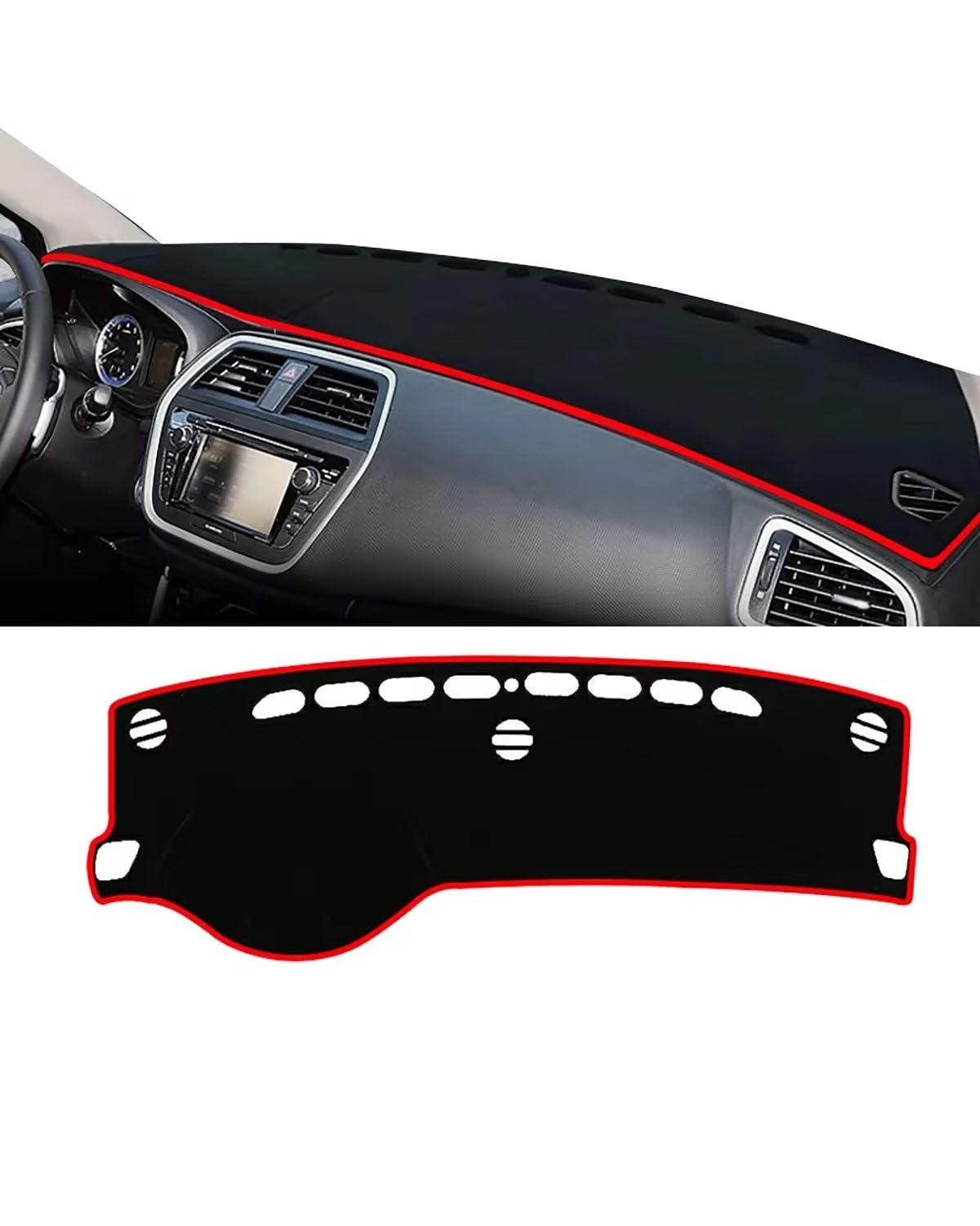 Auto Armaturenbrett Abdeckung Für Suzuki SX4 Für S-Kreuz 2013 2014 2015 2016 2017 2018 2019 2020 Auto Dashboard Abdeckung Vermeiden Pad Sonnenschutz Teppiche Matte Armaturenbrett Matte(A Red Side LHD) Auto Armaturenbrett Abdeckung Für Suzuki SX4 Für S-Kreuz 2013 2014 2015 2016 2017 2018 2019 2020 Auto Dashboard Abdeckung Vermeiden Pad Sonnenschutz Teppiche Matte Armaturenbrett Matte(A Red Side LHD) von SHUGWA