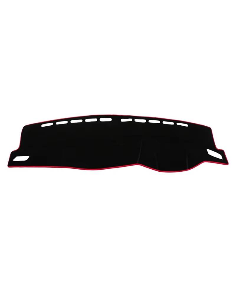 Auto Armaturenbrett Abdeckung Für T-ROC Für TROC 2018 2019 2020 2021 2022 2023 Auto Dashboard Abdeckung Sonnenschutz Vermeiden Matte DashMat Zubehör Armaturenbrett Matte(A Red Side RHD) von SHUGWA