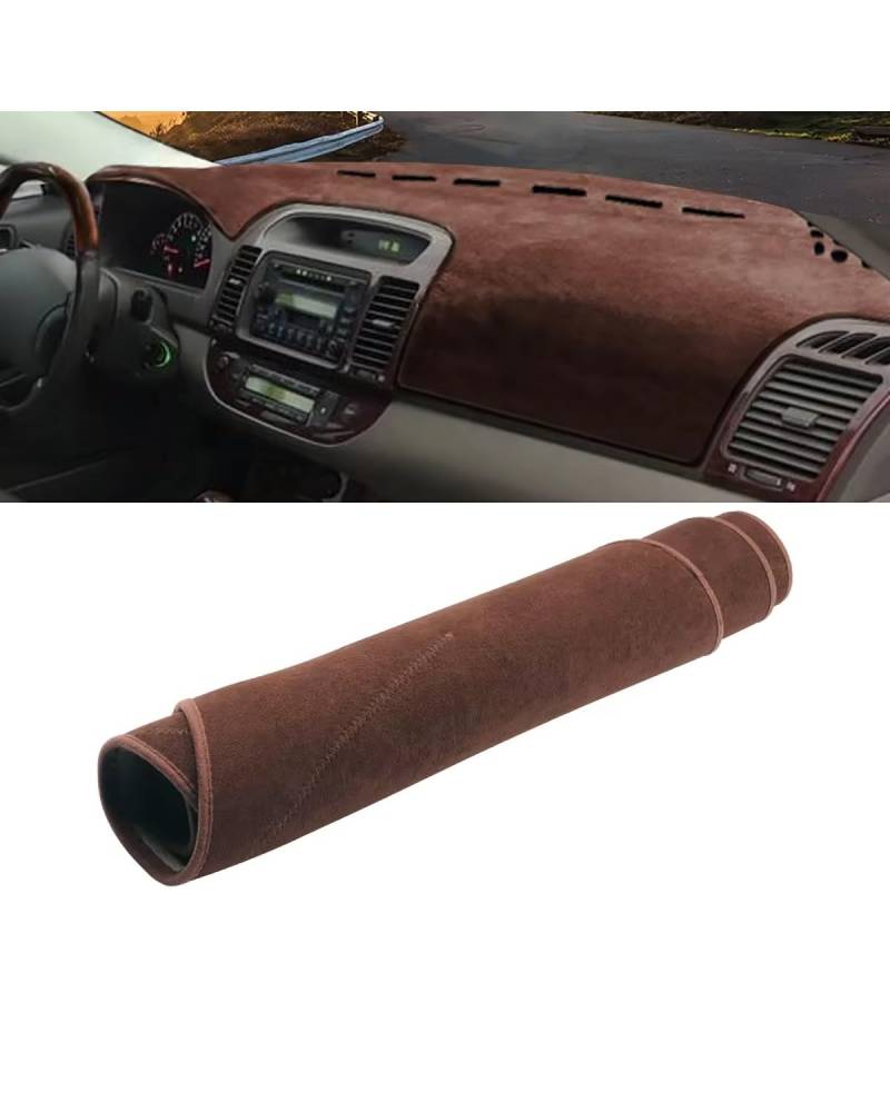 Auto Armaturenbrett Abdeckung Für Toyota Für Camry 30 XV30 2002 2003 2004 2005 2006 Sonnenschutz Teppiche Fall Zubehör Auto Dashboard Vermeiden Abdeckung Matte Armaturenbrett Matte(B Brown LHD) von SHUGWA