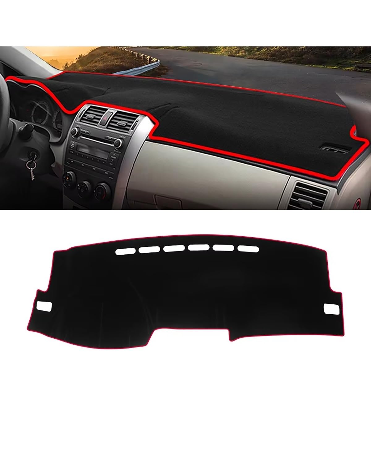 Auto Armaturenbrett Abdeckung Für Toyota Für Corolla Für E150 2006 2007 2008 2009 2010 2011 2012 2013 Auto Dashboard Abdeckung Sonnenschutz Vermeiden Matte Instrument Panels Armaturenbrett Matte(A Red Auto Armaturenbrett Abdeckung Für Toyota Für Corolla Für E150 2006 2007 2008 2009 2010 2011 2012 2013 Auto Dashboard Abdeckung Sonnenschutz Vermeiden Matte Instrument Panels Armaturenbrett Matte(A Red von SHUGWA