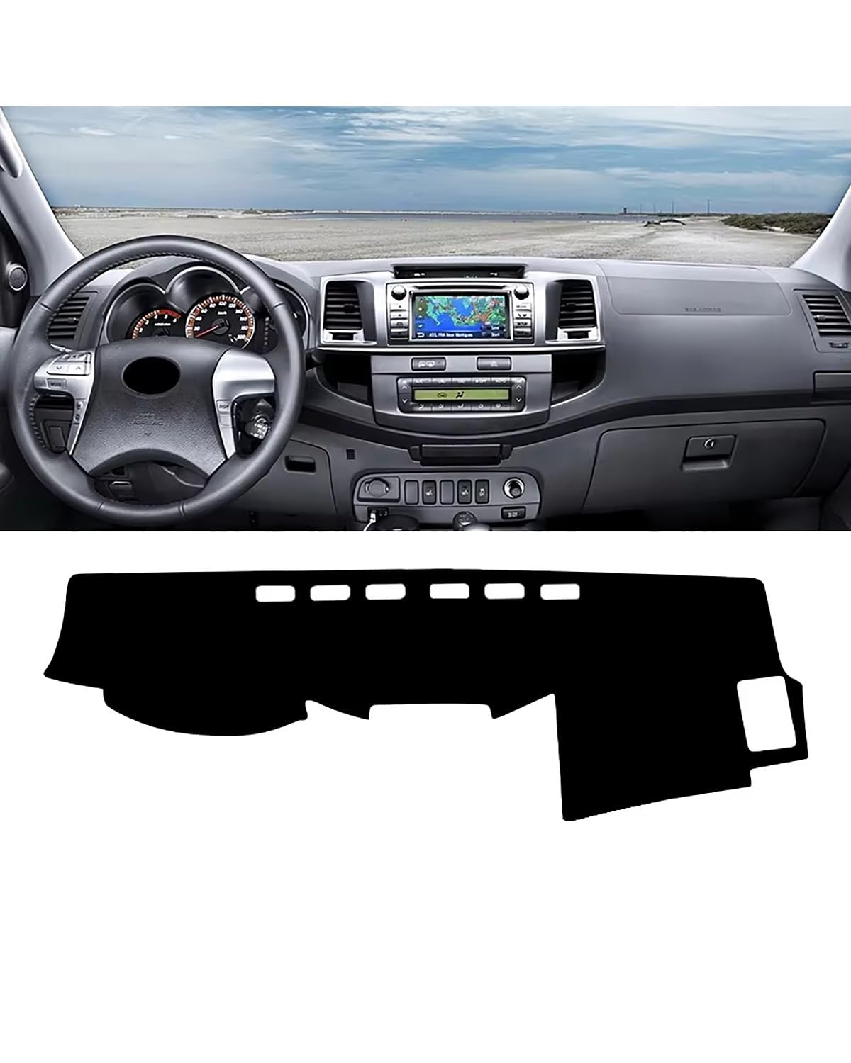 Auto Armaturenbrett Abdeckung Für Toyota Für Hilux SW4 Fortuner AN10 AN20 AN30 AN50 AN60 2005-2011 2012 2013 2014 Auto Dashboard Vermeiden Abdeckung Nicht-Slip Pads Armaturenbrett Matte(B Black LHD) Auto Armaturenbrett Abdeckung Für Toyota Für Hilux SW4 Fortuner AN10 AN20 AN30 AN50 AN60 2005-2011 2012 2013 2014 Auto Dashboard Vermeiden Abdeckung Nicht-Slip Pads Armaturenbrett Matte(B Black LHD) von SHUGWA
