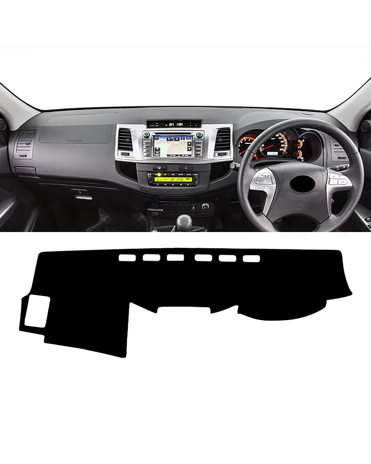 Auto Armaturenbrett Abdeckung Für Toyota Für Hilux SW4 Fortuner AN10 AN20 AN30 AN50 AN60 2005-2011 2012 2013 2014 Auto Dashboard Vermeiden Abdeckung Nicht-Slip Pads Armaturenbrett Matte(B Black RHD) Auto Armaturenbrett Abdeckung Für Toyota Für Hilux SW4 Fortuner AN10 AN20 AN30 AN50 AN60 2005-2011 2012 2013 2014 Auto Dashboard Vermeiden Abdeckung Nicht-Slip Pads Armaturenbrett Matte(B Black RHD) von SHUGWA