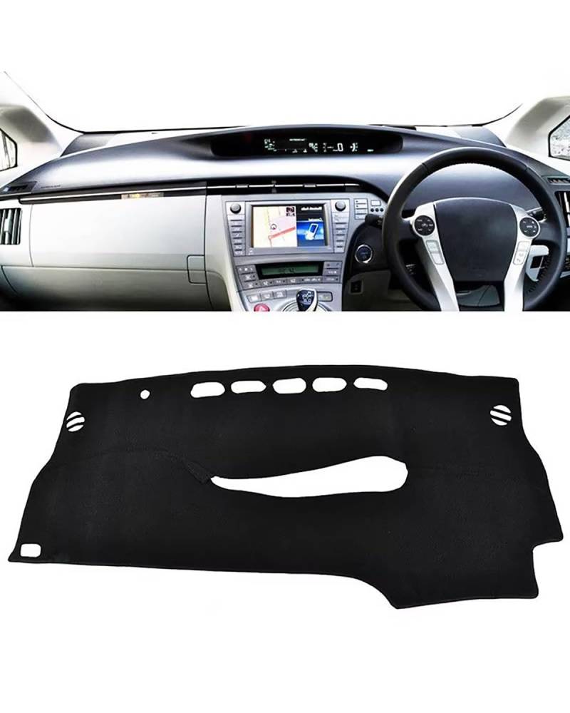 Auto Armaturenbrett Abdeckung Für Toyota Für Prius Für XW30 2010 2011 2012 2013 2014 2015 Zubehör Auto-Dashboard Abdeckung Matte Pad Instrument Sonnendach Teppich Armaturenbrett Matte(Right Hand Drive von SHUGWA