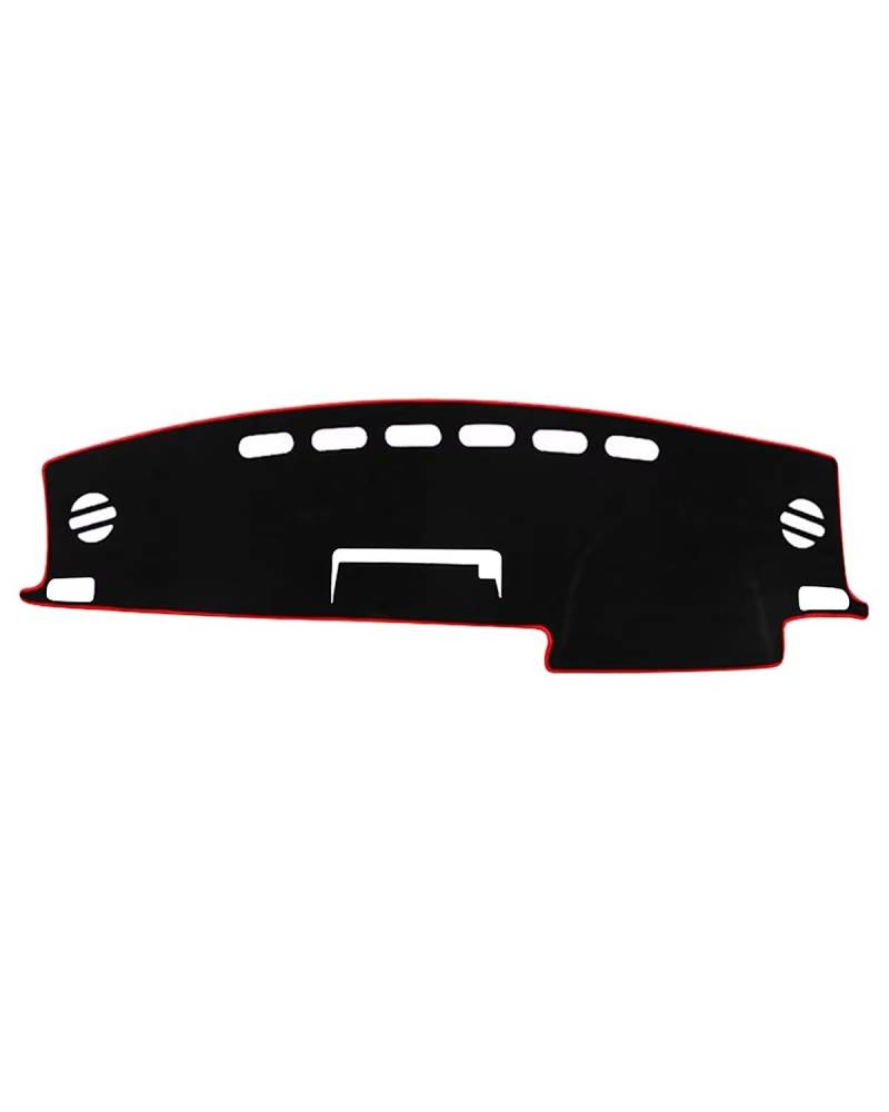 Auto Armaturenbrett Abdeckung Für Toyota Für RAV4 XA40 2013 2014 2015 2016 2017 2018 Für RAV 4 Auto Dashboard Vermeiden Abdeckung Nicht-slip Matte Instrument Teppiche Armaturenbrett Matte(A Red Side R von SHUGWA