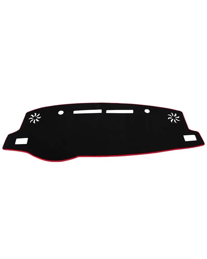 Auto Armaturenbrett Abdeckung Für Toyota Für Vios Gen-4 2019 2020 2021 2022 2023 Auto Dashboard Abdeckung Vermeiden Pad Sonnenschutz Teppiche Fall Nicht-Slip Matte Armaturenbrett Matte(A Red Side LHD) von SHUGWA