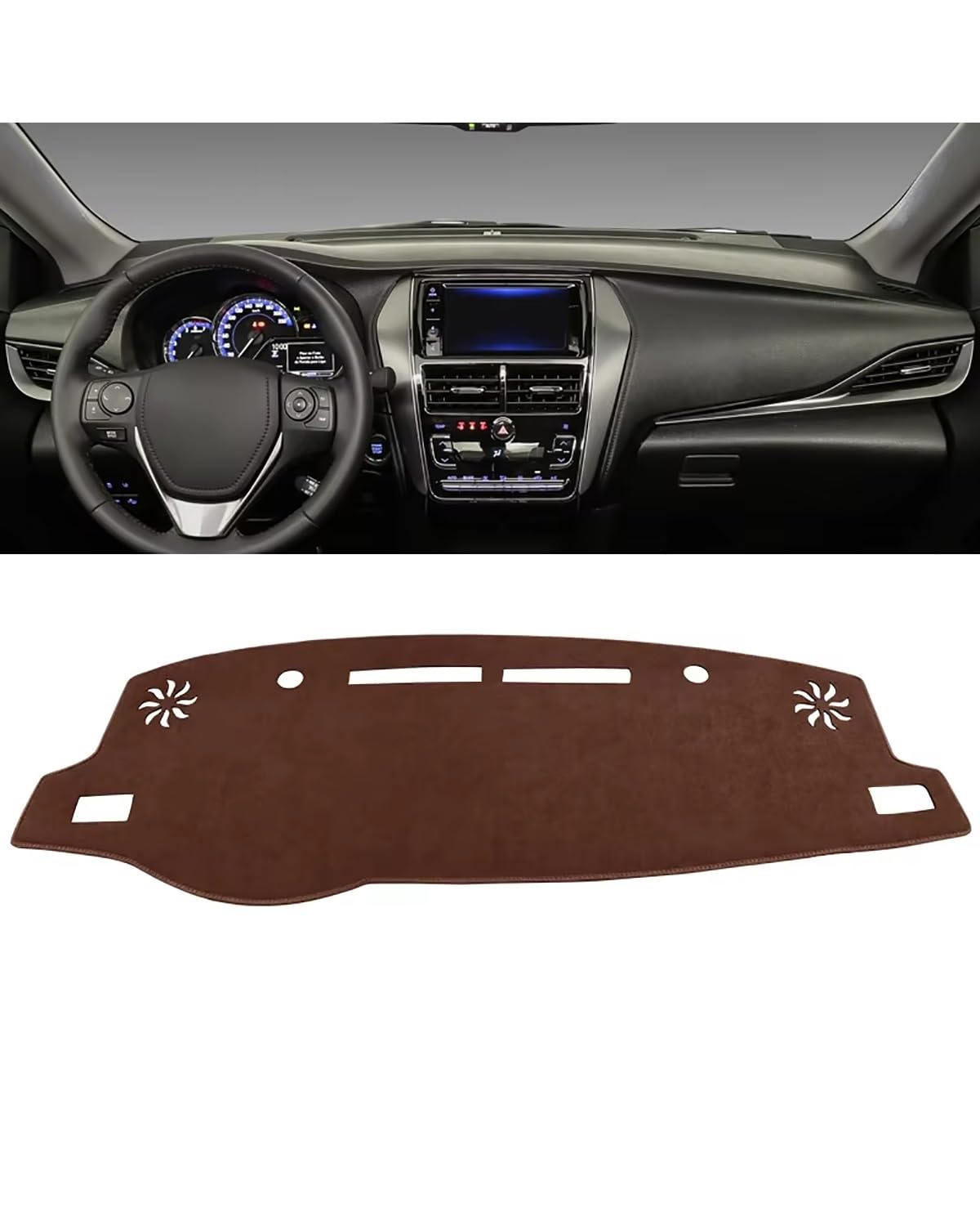 Auto Armaturenbrett Abdeckung Für Toyota Für Yaris Ativ 2019 2020 2021 2022 2023 Auto Dashboard Abdeckung Vermeiden Pad Sonnenschutz Teppiche Fall Nicht-rutsch Matten Armaturenbrett Matte(B Brown LHD) Auto Armaturenbrett Abdeckung Für Toyota Für Yaris Ativ 2019 2020 2021 2022 2023 Auto Dashboard Abdeckung Vermeiden Pad Sonnenschutz Teppiche Fall Nicht-rutsch Matten Armaturenbrett Matte(B Brown LHD) von SHUGWA