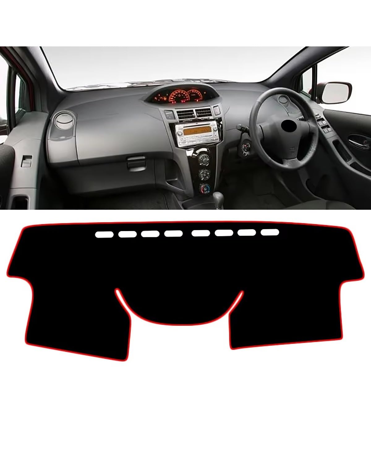 Auto Armaturenbrett Abdeckung Für Toyota Für Yaris Vitz 2006 2007 2008 2009 2010 2011 Nicht-slip Pad Protector Fall Zubehör Auto Dashboard Abdeckung Vermeiden Matte Armaturenbrett Matte(A Red Side RHD Auto Armaturenbrett Abdeckung Für Toyota Für Yaris Vitz 2006 2007 2008 2009 2010 2011 Nicht-slip Pad Protector Fall Zubehör Auto Dashboard Abdeckung Vermeiden Matte Armaturenbrett Matte(A Red Side RHD von SHUGWA
