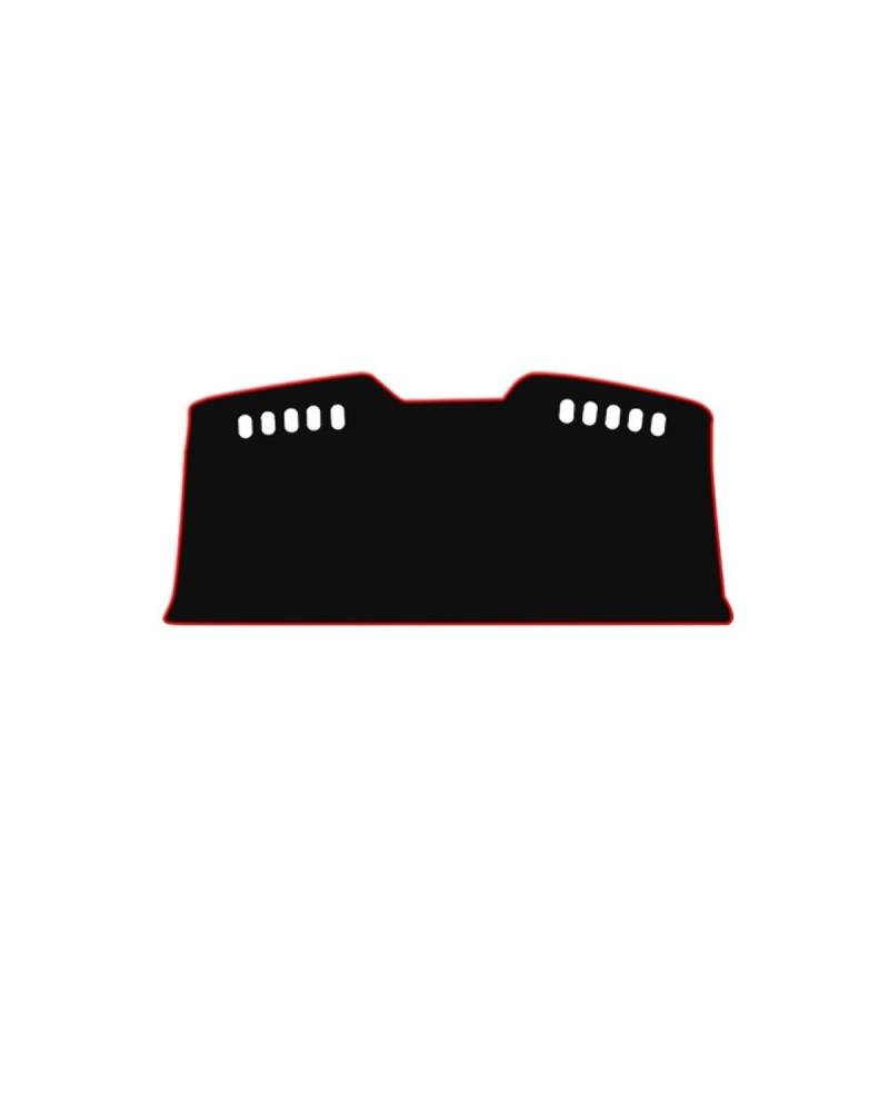 Auto Armaturenbrett Abdeckung Für Traverse Mittelkonsole Armaturenbrett Sonnenschutz Sonnenschutzmatte Frontscheibendekoration Armaturenbrett Matte(Rear Window mat red Edges) von SHUGWA
