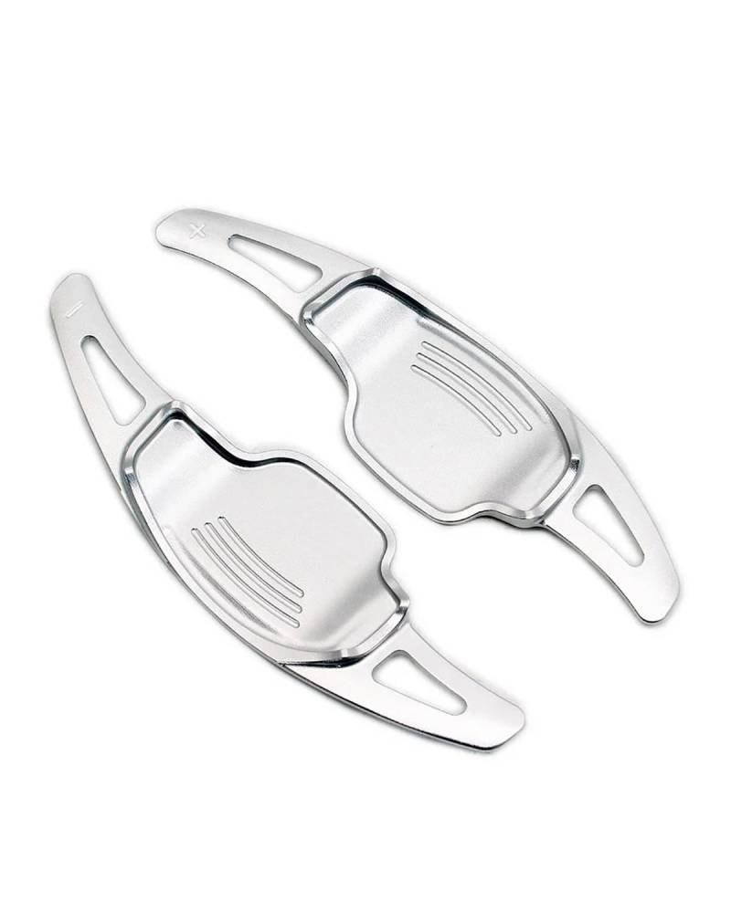 Schaltwippen Auto Lenkrad Schaltwippen Verlängerung Direkte Gangschaltung Paddel Verlängerung Für Cadillac Für Buick Für Regal Für Camaro Schaltwippen Lenkrad Schaltwippen(Silver) von SHUGWA