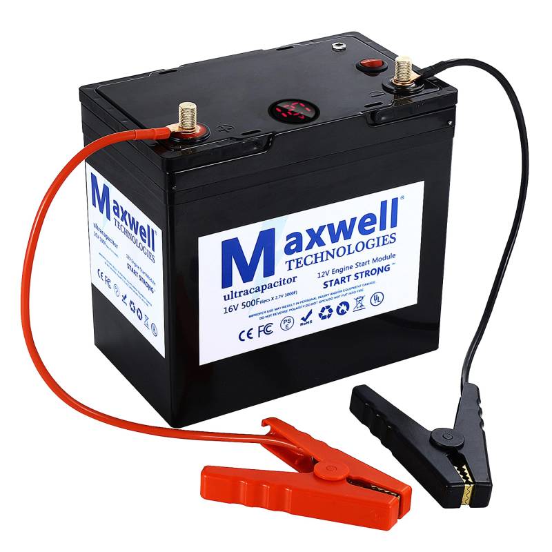 Maxwell 16V 500F Super Kondensator 12V Jump Starter 6000A Auto Starter Batterie Pack (bis zu 8.0L Gas, 6.0L Dieselmotor), Starter 6pcs 3000Farads 16Volt Auto Audio Verstärker Portable Jump Starter von SHUNBIN