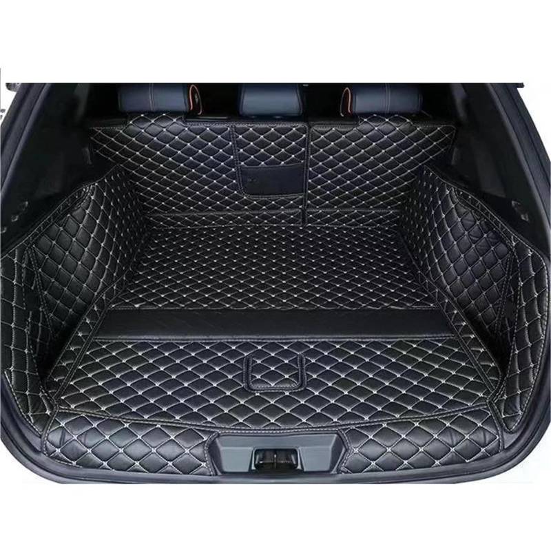 SHYYBD Kofferraumbodenmatte Für BYD Für Song Plus/DM-i/EV 2020-2023, Komplett Umschlossene Kofferraumwanne, Kofferraumwanne Hinten(Balck beige Full Set,with Audio) von SHYYBD