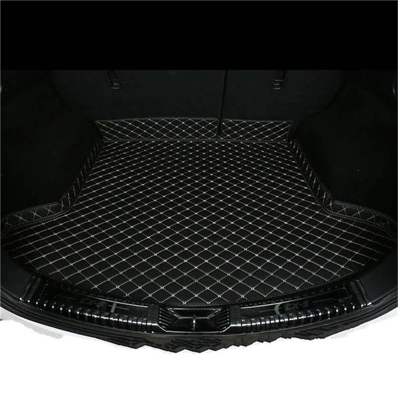 SHYYBD Kofferraumbodenmatte Für Mazda CX-5 CX5 CX 5 KF 2017-2022 Leder-Kofferraummatteneinlage Bodenwanne Teppichschutz(SCHWARZ,X1) von SHYYBD