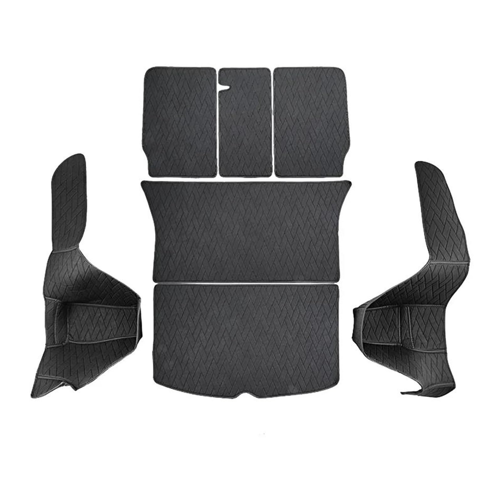 SHYYBD Kofferraumbodenmatte Für Tesla Für Model Y 3 Für Highland 2017-2024 Leder-Kofferraummatten Vollständig Umschlossene Innenbodenmatte(Trunk mat Set) von SHYYBD