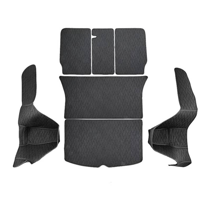 SHYYBD Kofferraumbodenmatte Für Tesla Für Model Y 3 Für Highland 2017-2024 Leder-Kofferraummatten Vollständig Umschlossene Innenbodenmatte(Trunk mat Set) von SHYYBD