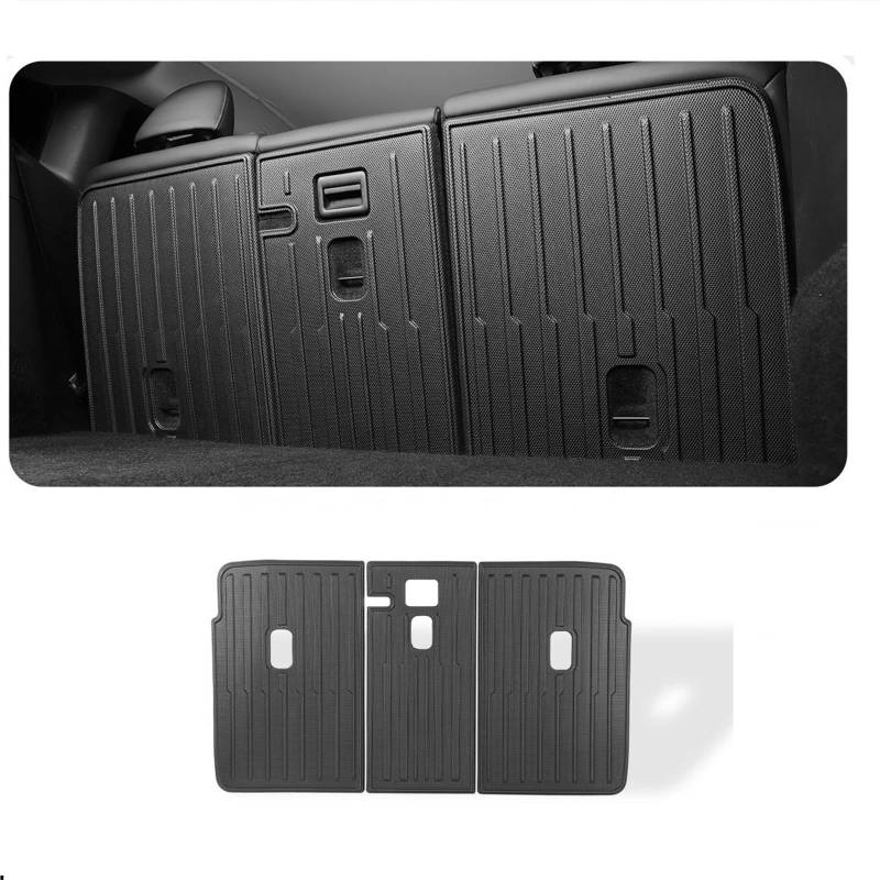 SHYYBD Kofferraumbodenmatte Für Tesla Für Modell Y, Schutzpolster Für Rücksitzlehne, Kofferraummatte, Anti-Tritt-Pad, Innenraum 2021–2024(Backrest mat 3pcs) von SHYYBD