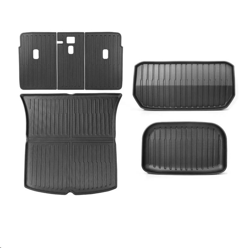 SHYYBD Kofferraumbodenmatte Für Tesla Für Modell Y, Schutzpolster Für Rücksitzlehne, Kofferraummatte, Anti-Tritt-Pad, Innenraum 2021–2024(Trunk mat bpcs1) von SHYYBD