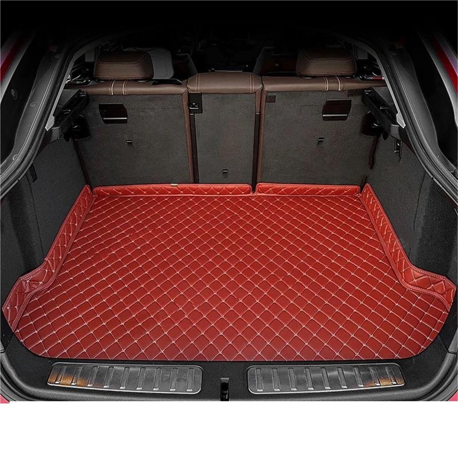 SHYYBD Kofferraummatte Für 2er Active Tourer F45 2016 2017, Kofferraumschutz, Schutzfolie, Bodenablage Hinten(Weinrot) von SHYYBD
