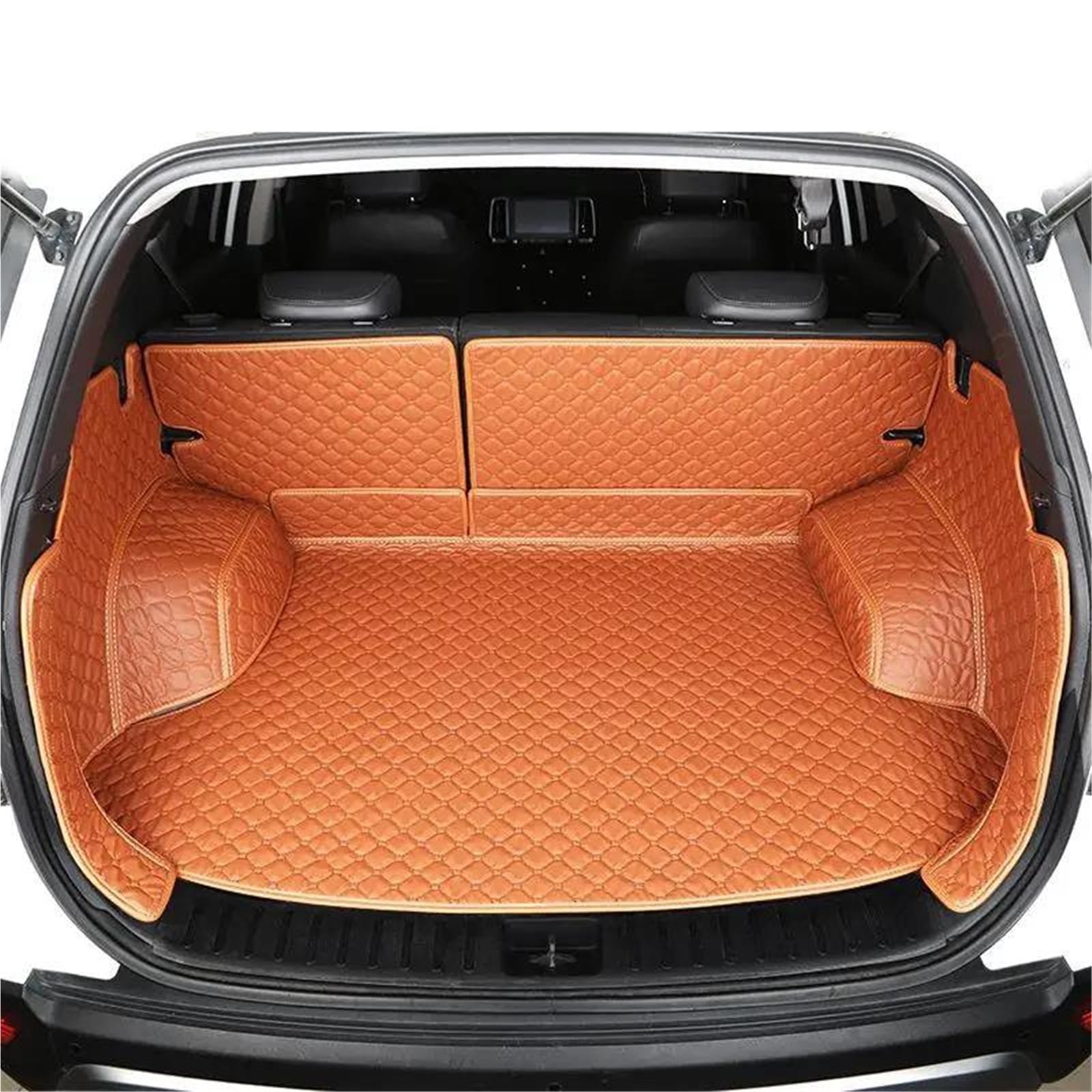 SHYYBD Kofferraummatte Für 325i Für 3er-Reihe 2005-2012 Für E90 E91 E92 E93 Kofferraummatte Aus Leder Für Kofferraumteppiche Und Heckpolster(Braun,X2) von SHYYBD