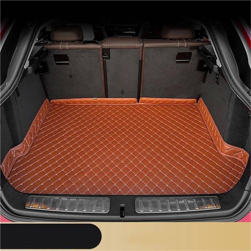 SHYYBD Kofferraummatte Für Jeep Für Grand Für Cherokee 2011-2017 Kofferraumteppich Aus Leder, Kunstleder, Kofferraummatte(Braun) von SHYYBD
