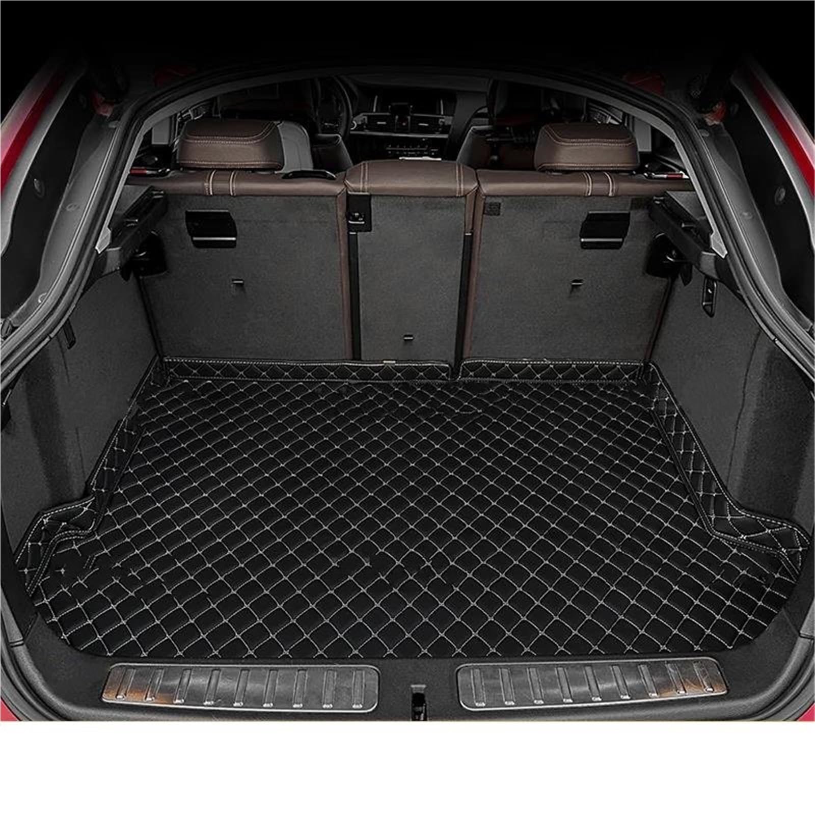 SHYYBD Kofferraummatte Für Mazda CX-5 2017-2024 Kofferraumbodenmatte Aus Leder, wasserdichte Unterlage, Laderaumwannen-Schutzeinlagen, Bodenschutz(X2) von SHYYBD