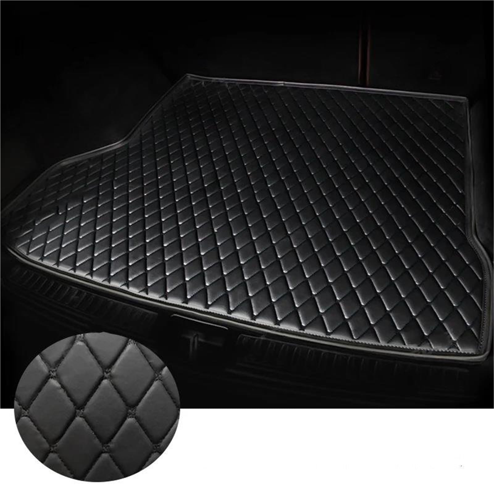 SHYYBD Kofferraummatte Für Mitsubishi Für ASX 2013-2020, Kofferraumschutz, Laderaumwanne, Schutzfolie, Bodenwanne, Individuell Anpassbar(Schwarz Schwarz) von SHYYBD