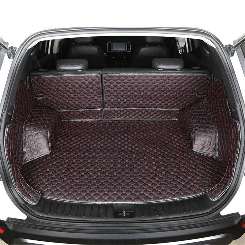 SHYYBD Kofferraummatte Für Subaru Für Forester 2019-2022, Kofferraumschutz, Kofferraumwanne, Bodenschutzmatten Für Die Hintere Ablage(SCHWARZ ROT,X2) von SHYYBD