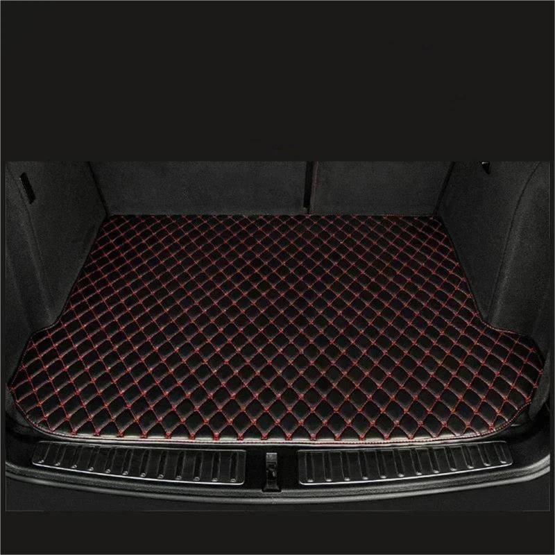 SHYYBD Kofferraummatte Für VW Für VW Für Golf 7 2014-2020 Kofferraummatte Aus Leder, Wasserdicht, Vollständige Abdeckung des Kofferraums(ROT) von SHYYBD