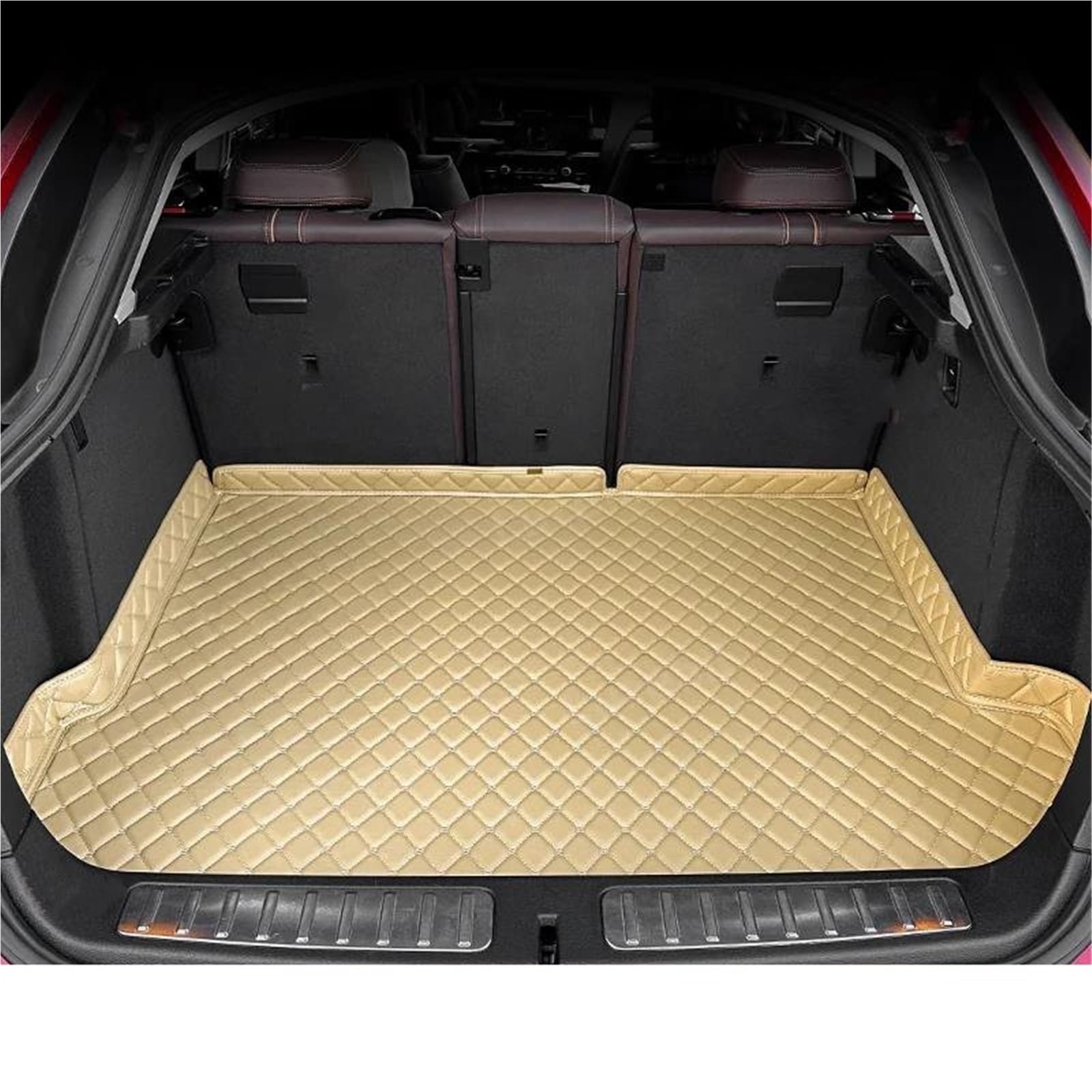 SHYYBD Kofferraummatte Für Volvo XC60 2018-2025 Kofferraummatte, wasserdichte Laderaumwanne, Kofferraumteppiche, Kofferraumschutzeinlagen(Farbe1) von SHYYBD