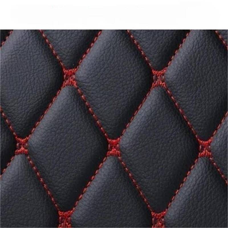 SHYYBD Kofferraummatten Für Hyundai, Für Santafe, Für Veloster, Für Palisade, Für Veracruz, Laderaumwanne, Bodenmatte, Innenraum(SCHWARZ ROT) von SHYYBD
