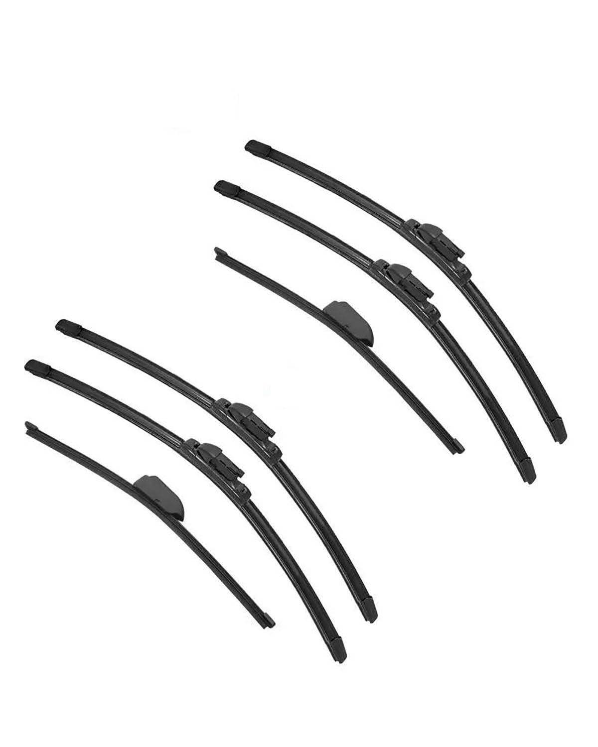 Für Alfa Für Romeo Für Stelvio Tipo 949 SUV 2017 2018 2019 2020 Doppel Gummi Auto Wischer Scheibenwischer Gummi Auto Zubehör Auto Wischer(6PCS) von SIBOUOU