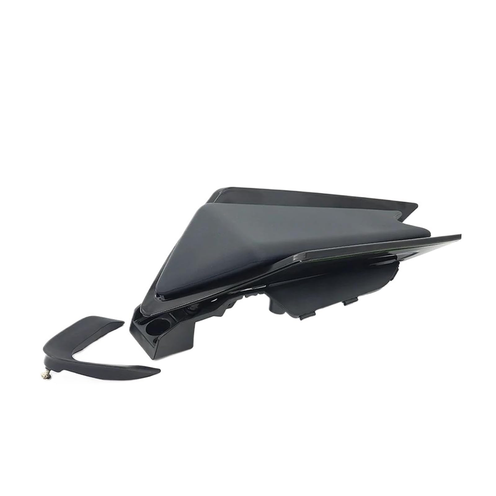Für Aprilia RS 660 Tuono 66 RSV4 2020-2022 Motorrad Hinten Passagier Sozius Sitz Abdeckung Verkleidung Sitz Gugel Buckel Spoiler(Bright Black) von SIBOUOU