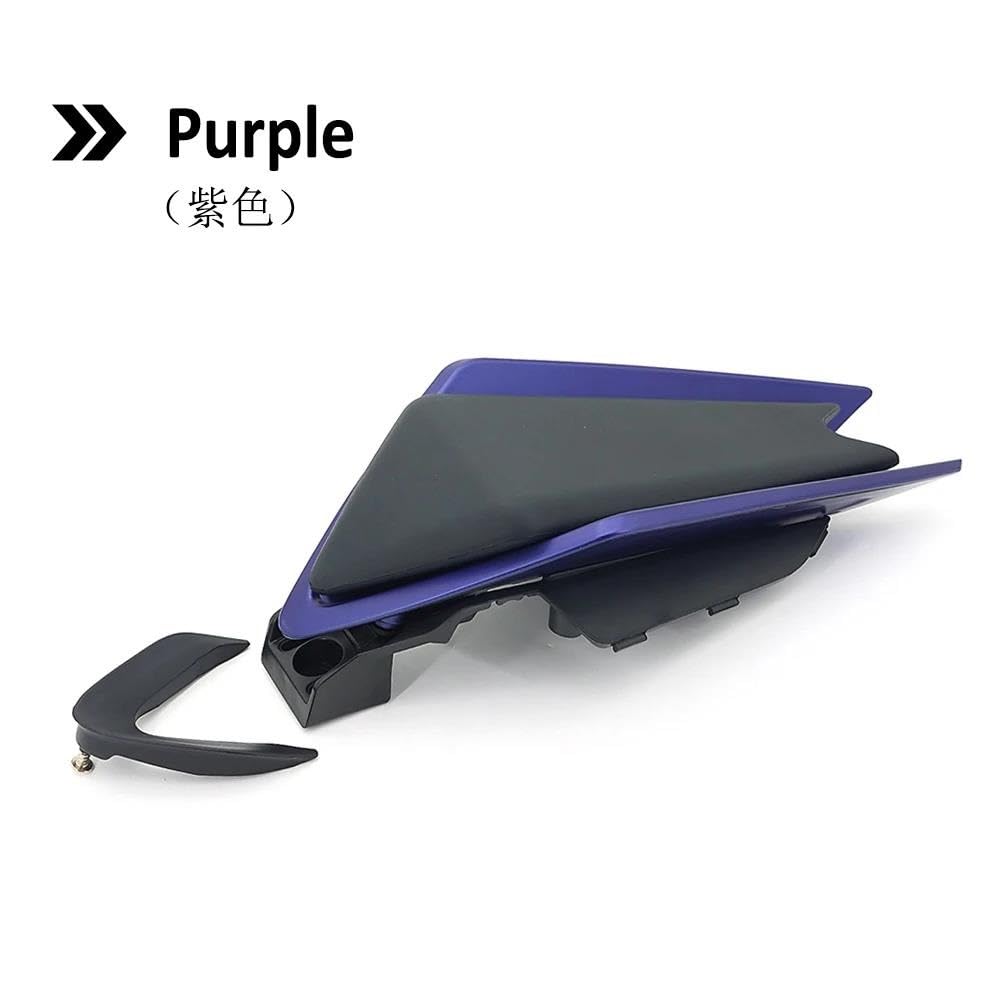 Für Aprilia RS660 Tuono 660 RSV4 2020-2021 Motorrad Passagier Sozius Hinten Sitz Abdeckung Verkleidung Sitz Gugel Buckel Spoiler(Purple) von SIBOUOU