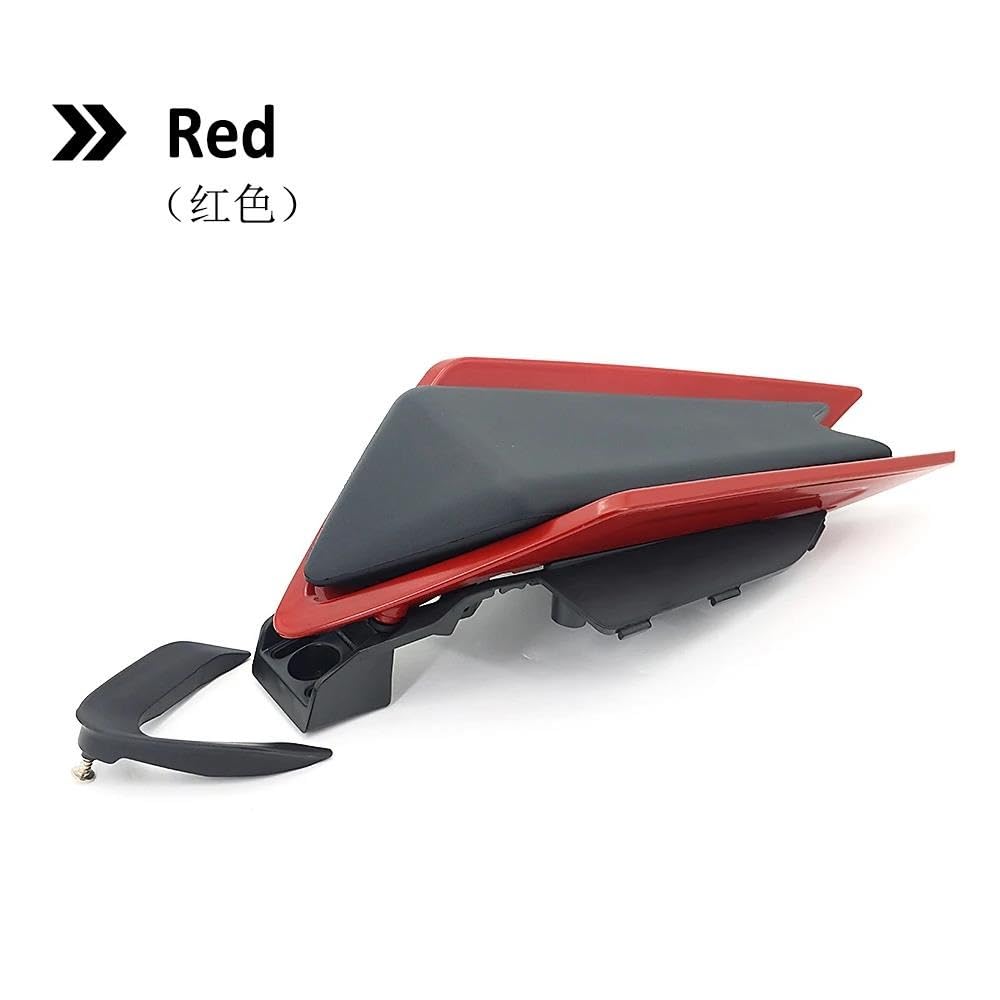 Für Aprilia RS660 Tuono 660 RSV4 2020-2021 Motorrad Passagier Sozius Hinten Sitz Abdeckung Verkleidung Sitz Gugel Buckel Spoiler(Red) von SIBOUOU
