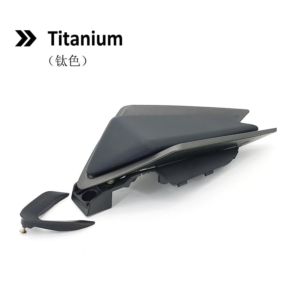 Für Aprilia RS660 Tuono 660 RSV4 2020-2021 Motorrad Passagier Sozius Hinten Sitz Abdeckung Verkleidung Sitz Gugel Buckel Spoiler(Titanium) von SIBOUOU