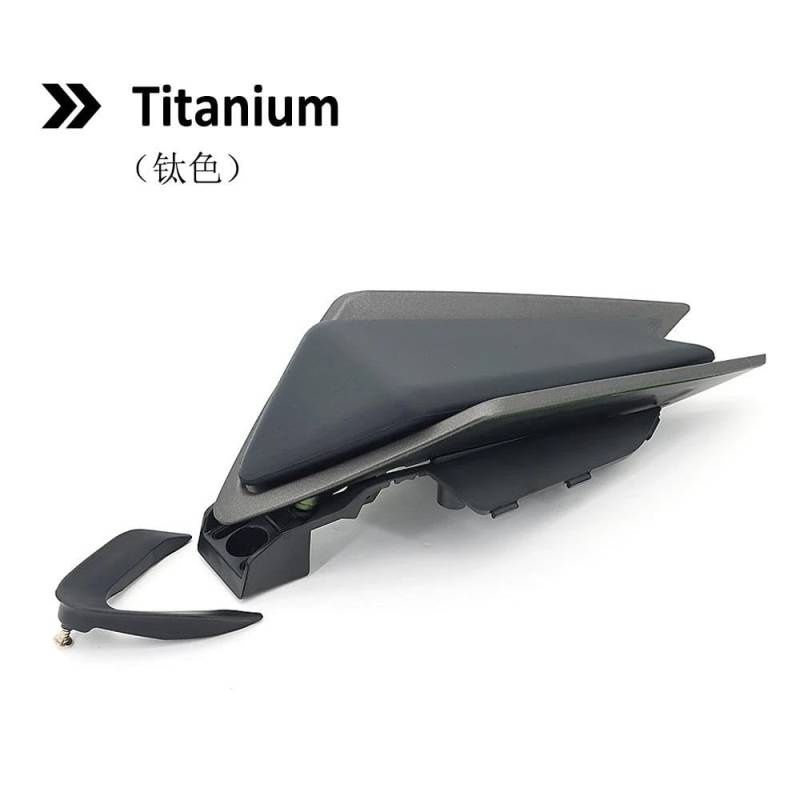 Für Aprilia RS660 Tuono 660 RSV4 2020-2021 Motorrad Passagier Sozius Hinten Sitz Abdeckung Verkleidung Sitz Gugel Buckel Spoiler(Titanium) von SIBOUOU