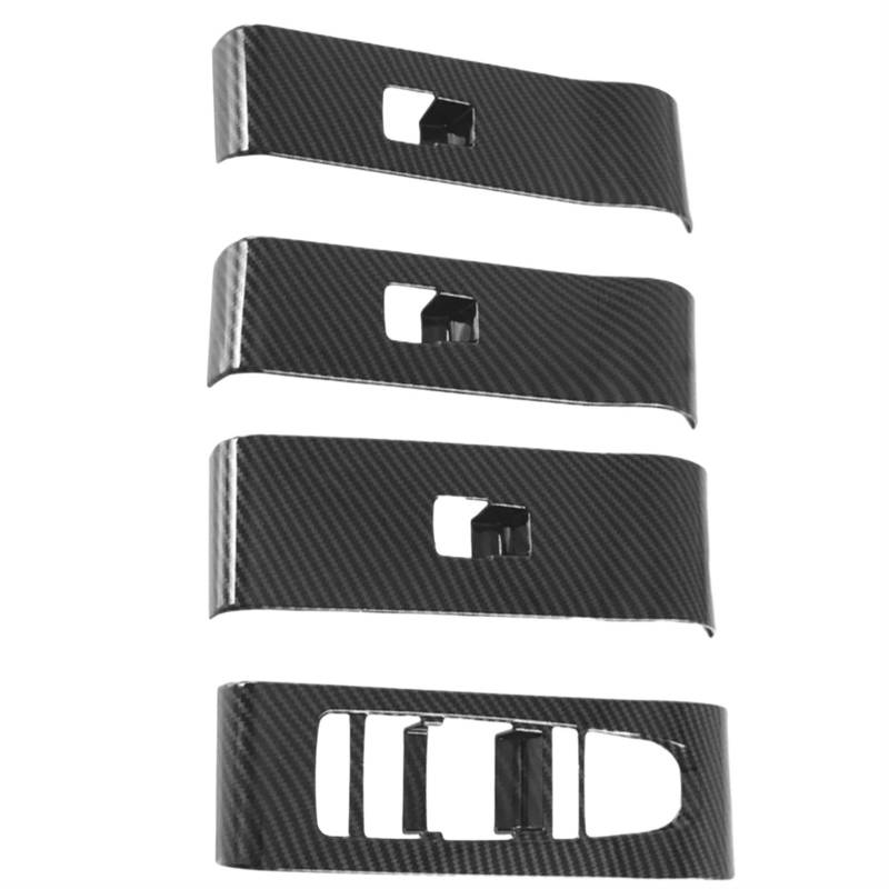 Für BYD Für ATTO 3 Für Yuan Plus 2022 2023 Links/Rechtslenker 4Pcs Auto Fensterheber Schalter Panel Abdeckung Trim(Right Hand Drive) von SIBOUOU