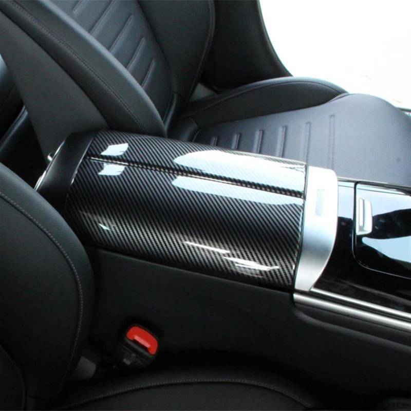 Für Benz Für C Klasse W206 C200 C220 C260 C300 2022 + ABS Auto Center Konsole Aufräumen Armlehne Box Panel Trim Abdeckung(2) von SIBOUOU