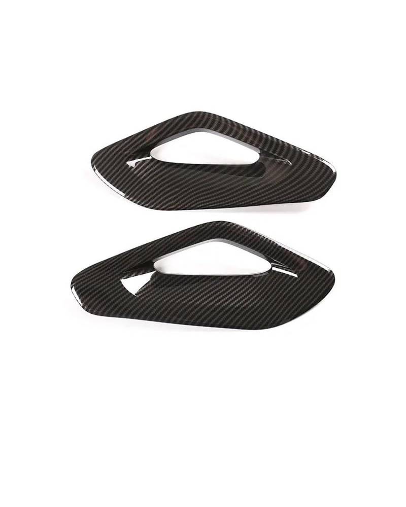 Für Benz Für GLE Für GLS 2020 2021 2022 Auto Center Console Armlehne Sowohl SI Panel Coration Aufkleber Zubehör(Real Carbon Fiber) von SIBOUOU