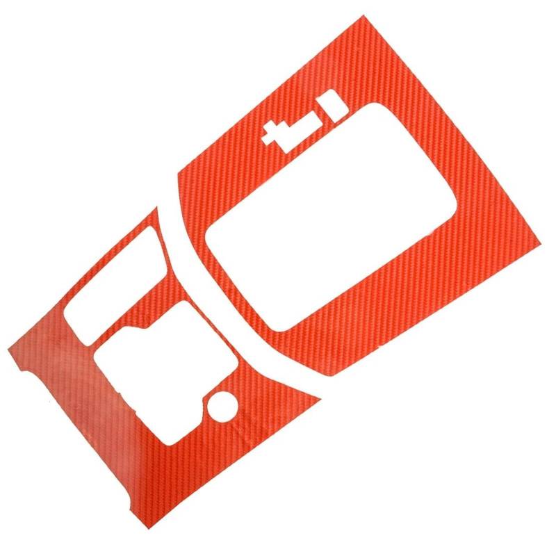 Für CX-5 2017–2022 Linkslenker rotes 3D/5D-Auto-Frontkonsolen-Gangschaltungs-Panel-Rahmen-Trim-Set-Stil(5D) von SIBOUOU