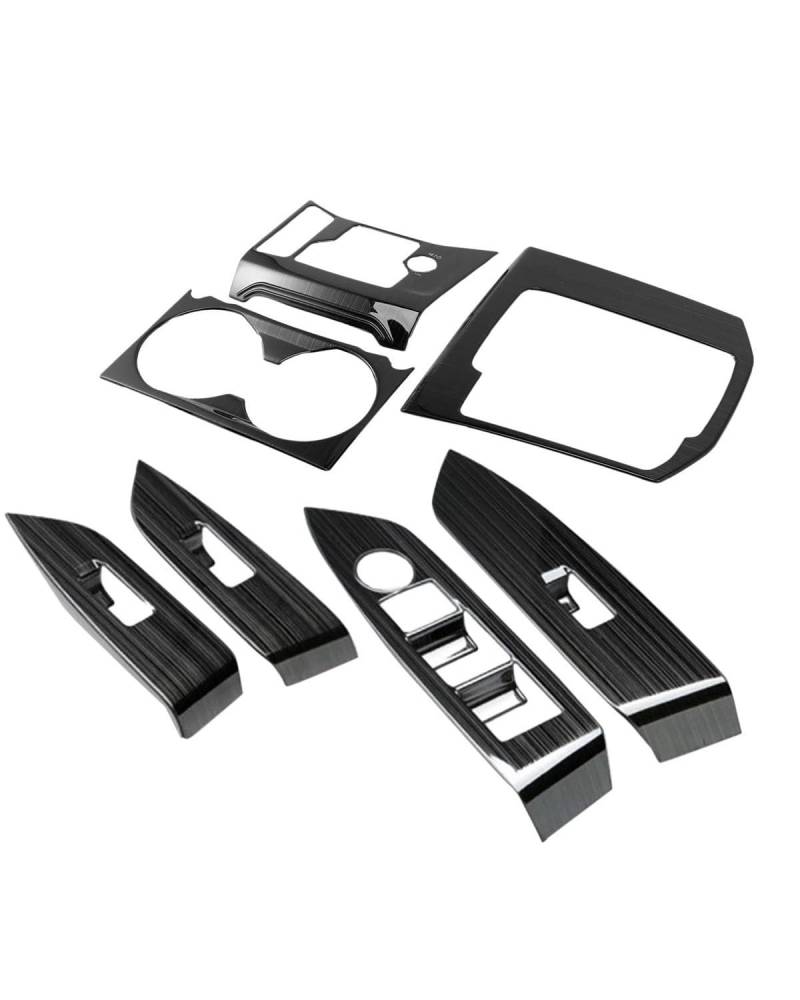 Für CX-5 CX5 2017-2020 1 Set Auto Schaltkonsole Panel Abdeckung Trim Tasse Halter Abdeckung Tür Fenster Schalter Abdeckung von SIBOUOU