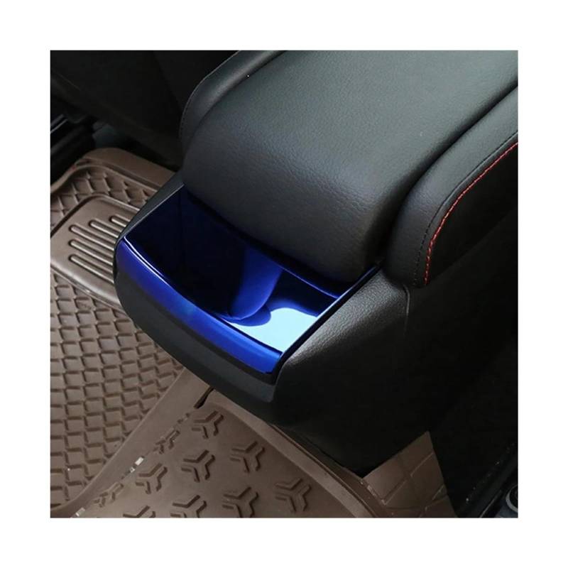 Für Civic Für 10. 2018 2019 2016 2017 Auto Auto Interior Center Console Armlehne Box Pailletten Abdeckung(Silver) von SIBOUOU