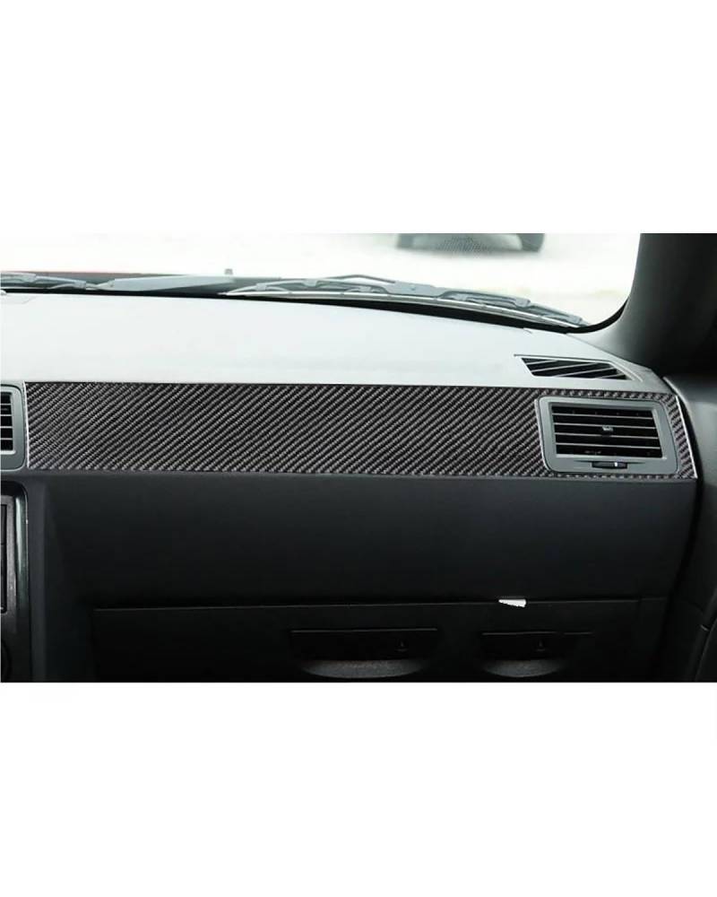 Für Dodge Für Challenger 2008-2014 Auto Center Console Dashboard Aufkleber Streifen Auto Klimaanlage Buchse Abdeckung Trim(Style D(Black)) von SIBOUOU