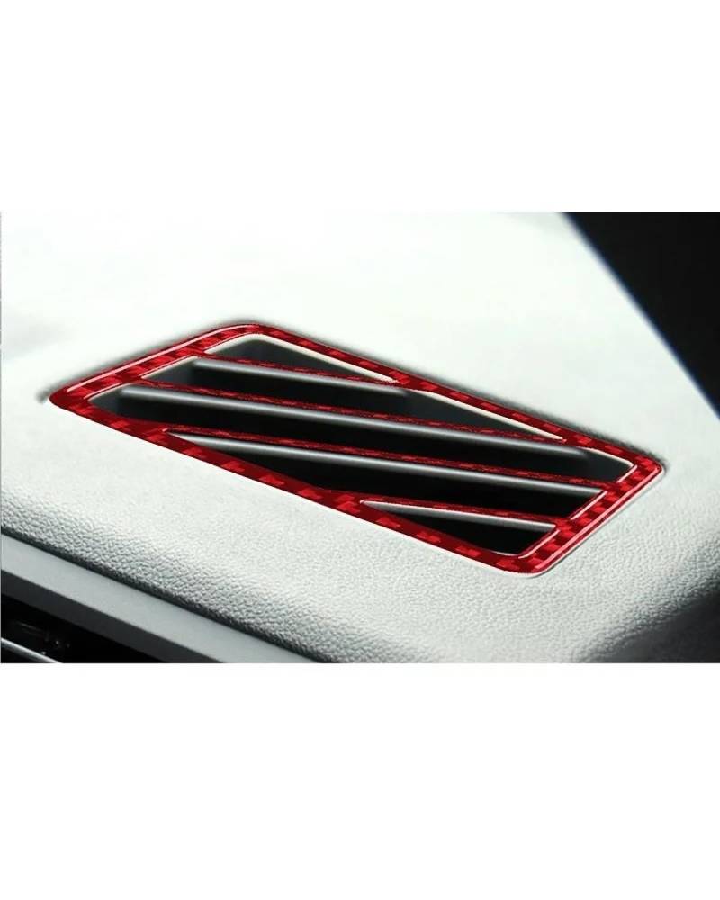 Für Dodge Für Challenger 2008-2014 Auto Center Console Dashboard Aufkleber Streifen Auto Klimaanlage Buchse Abdeckung Trim(Style D(red)) von SIBOUOU